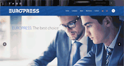 Desktop Screenshot of europress-maquinaria.com